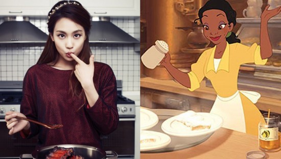 'Ngỡ ngàng' khi sao Hàn giống hệt những nàng công chúa Disney