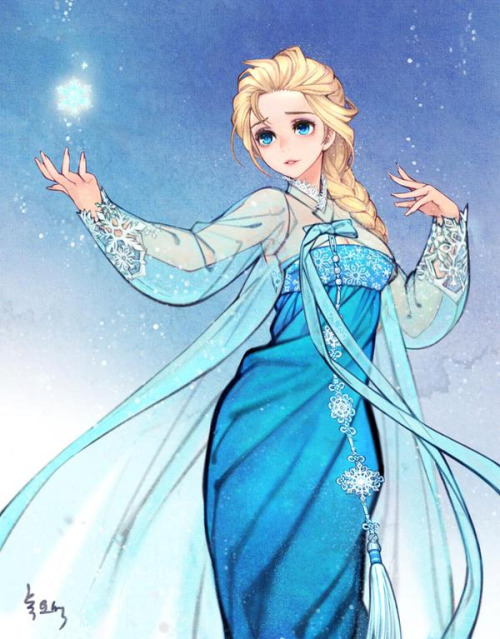 9 nàng công chúa Disney xinh đẹp trong trang phục truyền thống Hàn Quốc