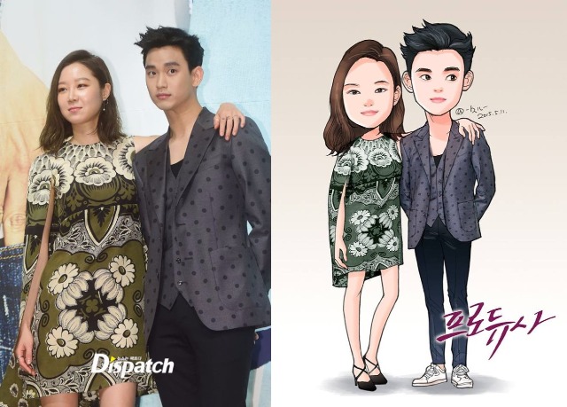 Fan vẽ tranh biếm họa gửi đến Kim Soo Hyun và bộ tứ phim Producer