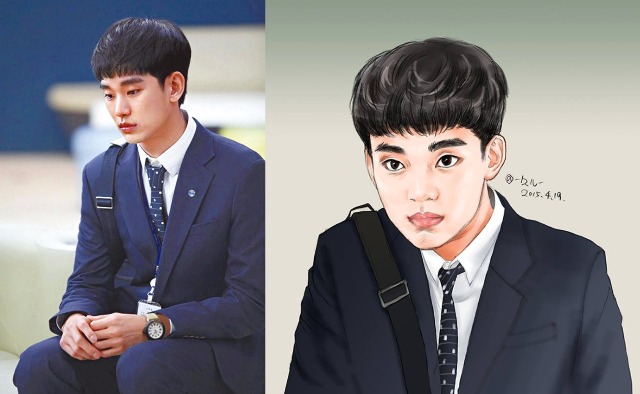 Fan vẽ tranh biếm họa gửi đến Kim Soo Hyun và bộ tứ phim Producer