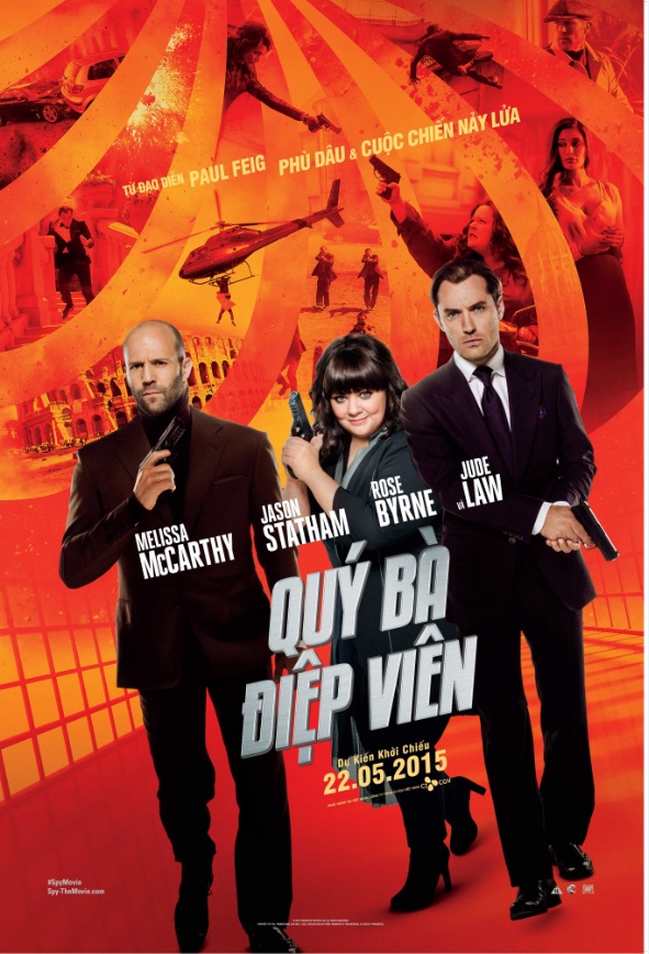 Jason Statham trở thành điệp viên siêu hạng và lắm lời trong “Spy”
