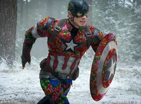 Biệt đội Avengers được chế mặc ''chăn con công''