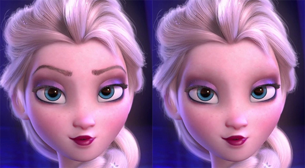 Khi các nàng công chúa Disney cũng phải kém sắc vì thiếu lông mày