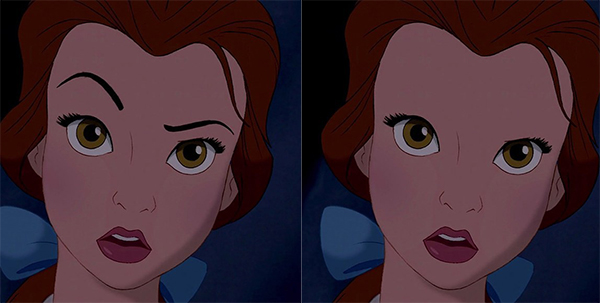Khi các nàng công chúa Disney cũng phải kém sắc vì thiếu lông mày