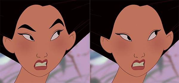 Khi các nàng công chúa Disney cũng phải kém sắc vì thiếu lông mày