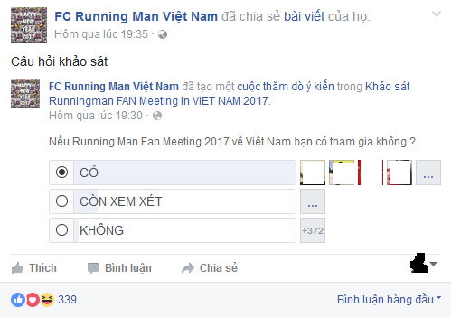 Fan Running Man rần rần trước thông tin sẽ có Fan Meeting tại VN