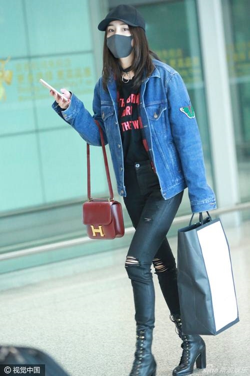 Dương Mịch ăn gian tuổi với loạt áo khoác denim hình ảnh 11 duong mich an gian tuoi voi loat ao khoac denim hinh anh 11