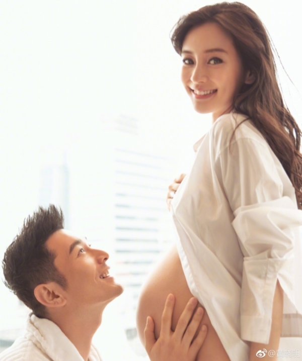 Xót vợ ấm ức vì tin đồn mang thai giả, Huỳnh Hiểu Minh tung ảnh bầu bí