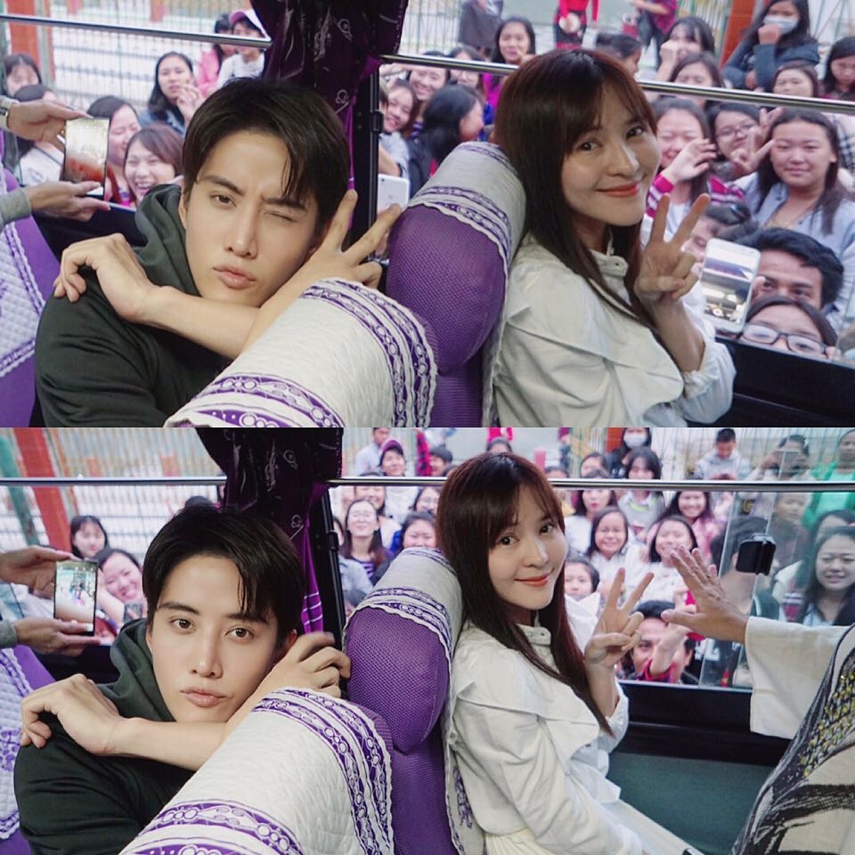 Fan 'Aomike' lại dậy sóng khi Mike đến và quay clip lầy lội ủng hộ cửa hàng bánh của Aom