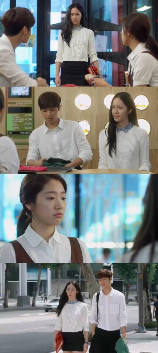 Park Shin Hye gửi xe cà phê tới ủng hộ Krystal quay phim mới