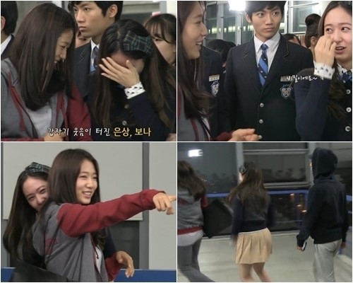 Park Shin Hye gửi xe cà phê tới ủng hộ Krystal quay phim mới
