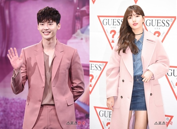 Lee Jong Suk khoe hình tự sướng cực cute với Suzy trên phim trường