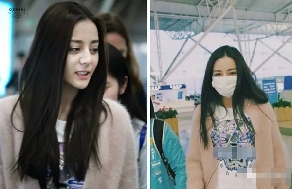 "Mỹ nhân Tân Cương" Địch Lệ Nhiệt Ba ngoài đời dù không trang điểm tỉ mỉ, thả tóc đơn giản cũng đủ gây ấn tượng bởi gương mặt đẹp lai sắc sảo, sống mũi cao và đôi mắt to.