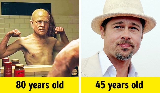 Kinh ngạc trước hình ảnh “già nua” của các sao Hollywood trên màn ảnh