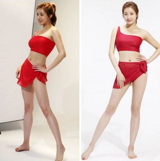 Ngắm thân hình hoàn hảo của các sao nữ Hàn hình ảnh chưa chỉnh sửa