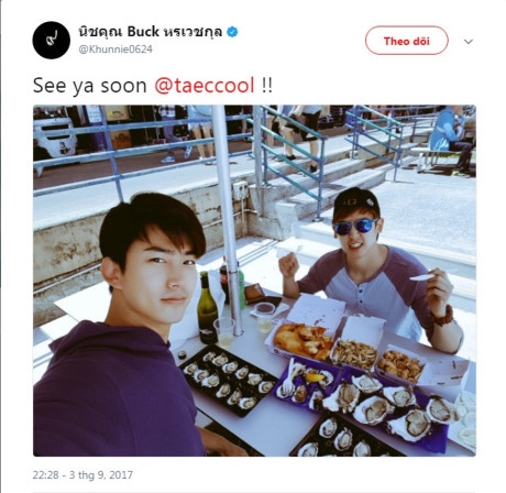 Nichkhun cũng chia sẻ tình cảm của mình với Taecyeon trước khi anh lên đường với lời nhắn nhủ hẹn sớm gặp lại.