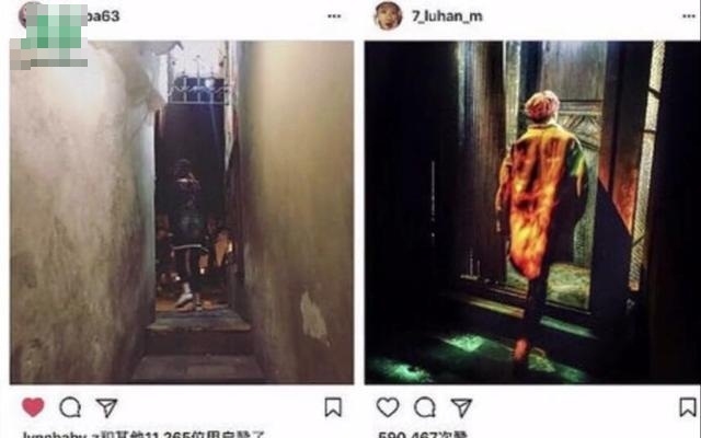 Chụp hình ở cùng 1 địa điểm.
