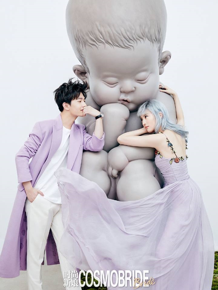 Dương Dương và Lưu Diệc Phi chụp ảnh tạp chí Cosmo Bride