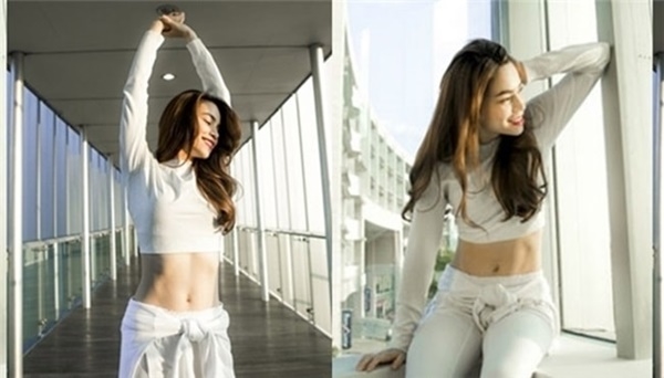 Bà mẹ một con sở hữu một thân hình khá chuẩn với vòng eo săn chắc.