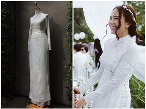 Mỹ nhân Việt và muôn kiểu áo dài rực rỡ trong ngày cưới