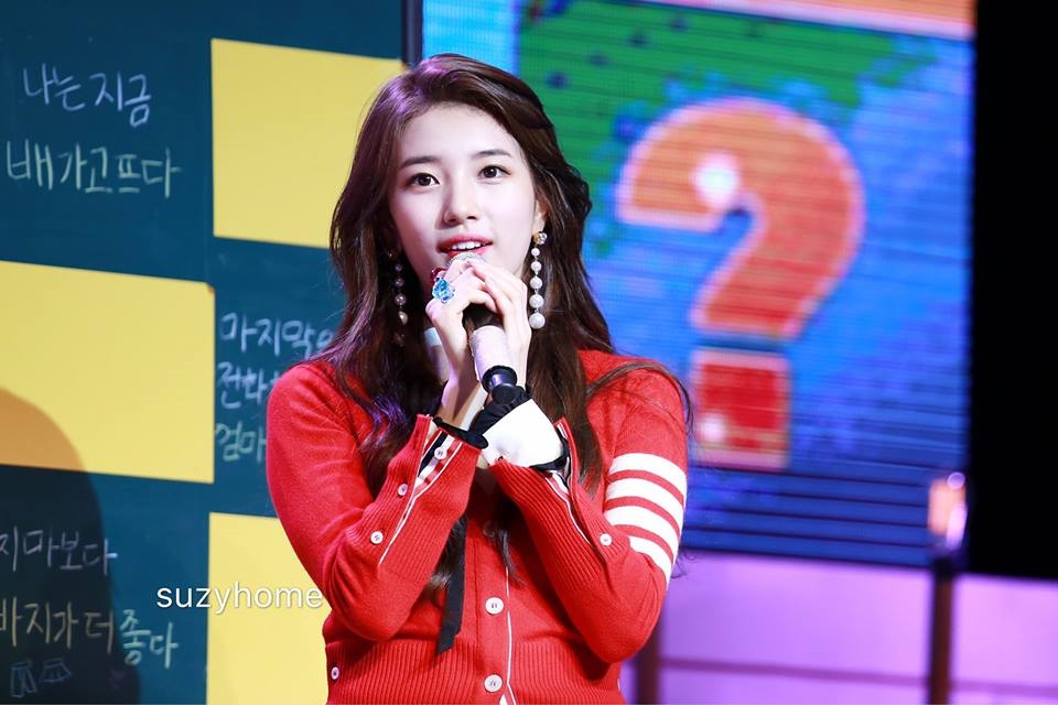 Vắng Lee Min Ho, Suzy đón tuổi mới xinh đẹp rạng ngời bên fan