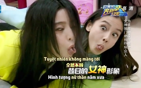 Mỹ nhân Hoa Ngữ rũ bỏ hình tượng khi tham gia game show