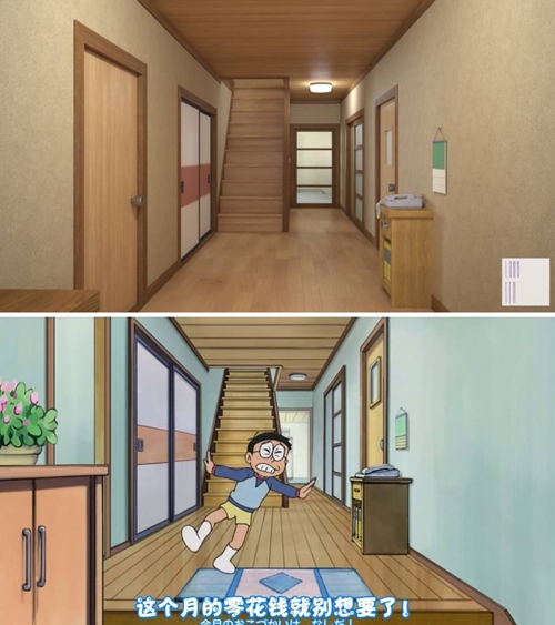 Cận cảnh ngôi nhà của Nobita trong phim hoạt hình Doraemon