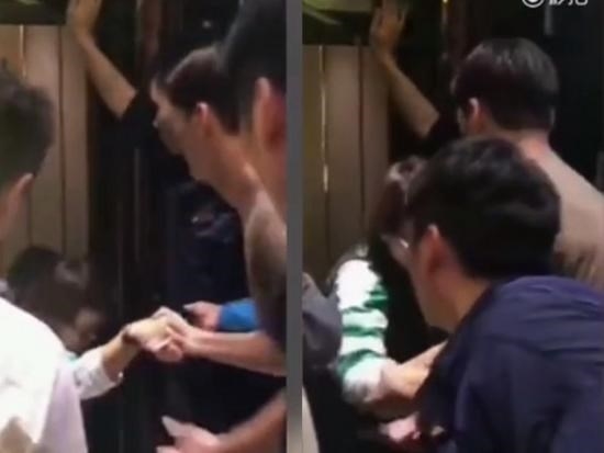 Trần Vỹ Đình lại đốn tim fan vì hành động khi gặp tai nạn thang máy