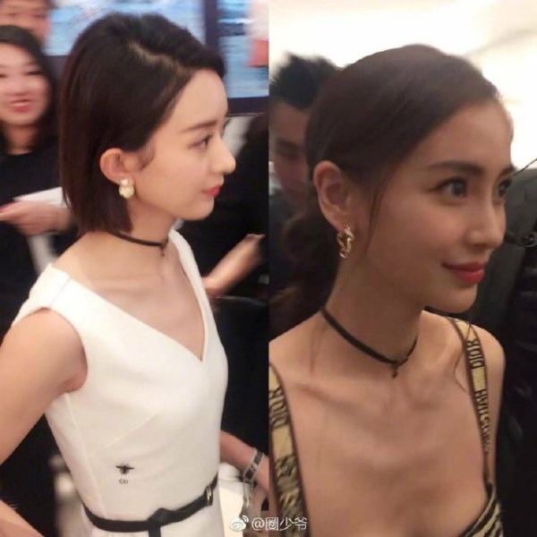 AngelaBaby và Triệu Lệ Dĩnh nắm tay thân mật dù bị so sánh nhan sắc