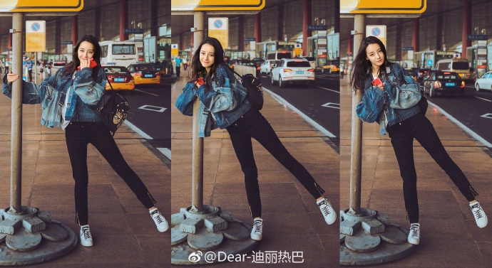 Địch Lệ Nhiệt Ba khiến fan ganh tỵ vì chân dài tạo dáng nào cũng đẹp