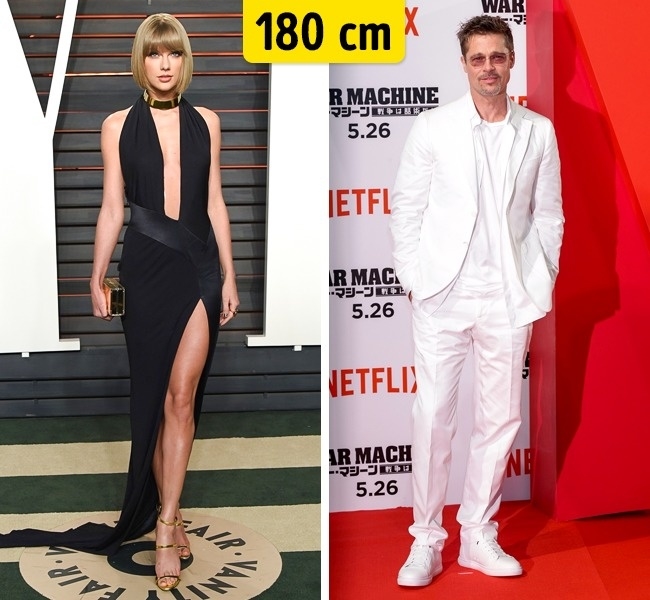 Chiều cao thật của những ngôi sao nổi tiếng Hollywood