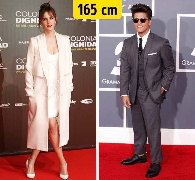 Chiều cao thật của những ngôi sao nổi tiếng Hollywood