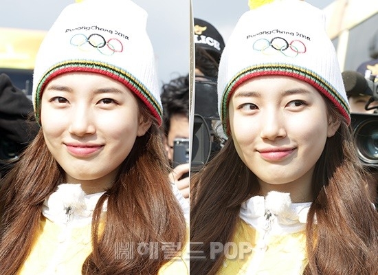 Suzy xinh xắn như búp bê cùng thánh Yoo và dàn sao rước đuốc Olympic