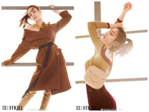 Địch Lệ Nhiệt Ba dĩnh lỗi photoshop quá đà trên L'OFFICIEL
