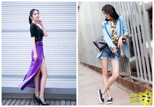 Mỹ nhân Hoa ngữ với hai phong cách trái ngược nhau