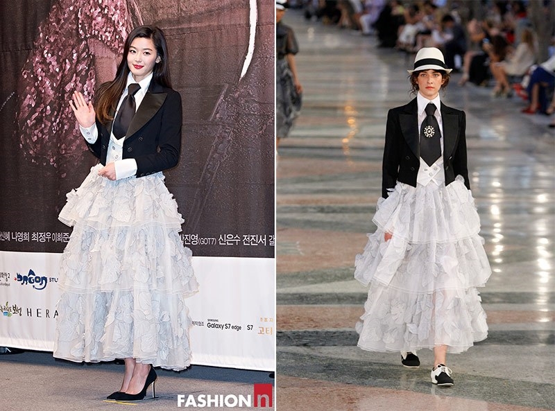 Mấy ai được như 'mợ chảnh' Jeon Ji Hyun diện đồ còn đẹp hơn người mẫu