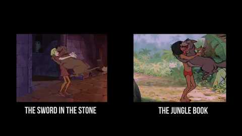 Những cảnh phim giống nhau đến ngỡ ngàng trong phim hoạt hình Disney