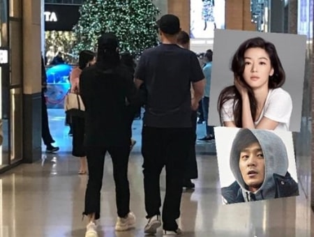 Jun Ji Hyun được chồng soái ca hộ tống đi mua sắm chờ ngày sinh