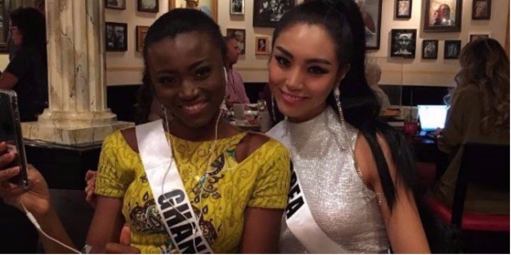 Hoa hậu Hoàn vũ Ghana xin số điện thoại Lee Min Ho