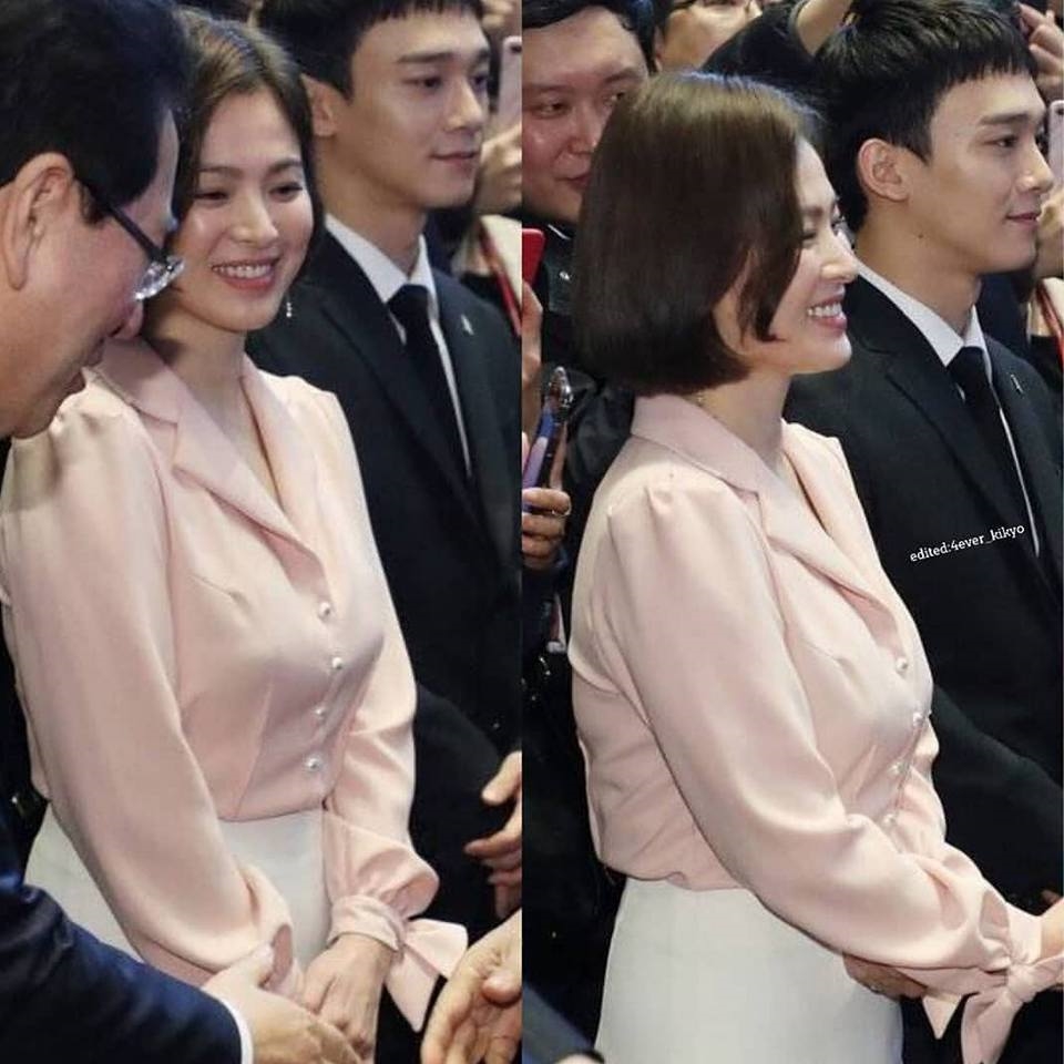 Song Hye Kyo xinh tươi dự sự kiện, Song Joong Ki ở nhà “chè chén”