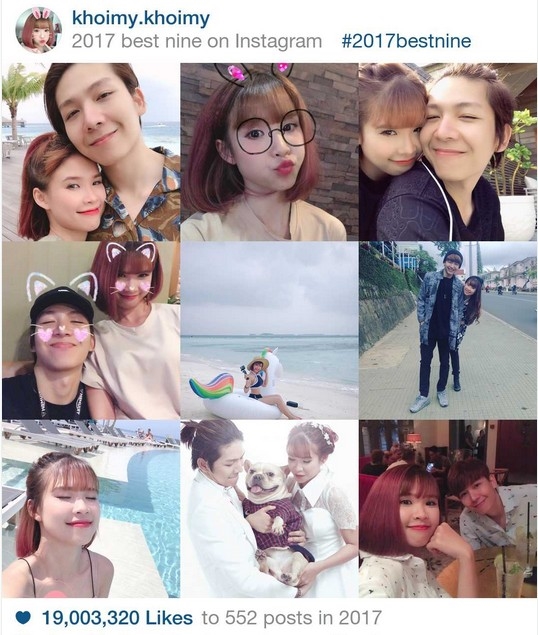 Những khoảnh khắc ấn tượng năm 2017 trên Instagram của sao Việt