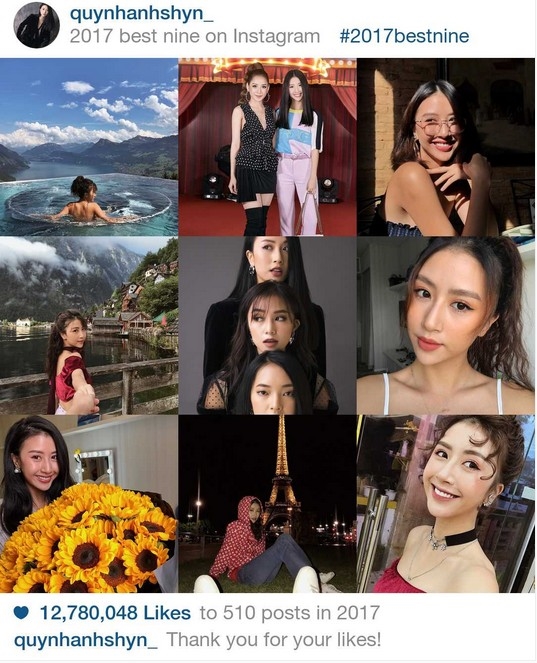 Những khoảnh khắc ấn tượng năm 2017 trên Instagram của sao Việt