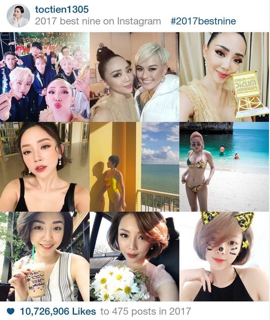 Những khoảnh khắc ấn tượng năm 2017 trên Instagram của sao Việt