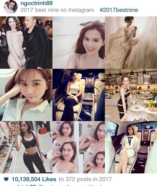 Những khoảnh khắc ấn tượng năm 2017 trên Instagram của sao Việt