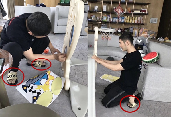 Huỳnh Hiểu Minh gây bão vì làm đồ chơi cho con vẫn tranh thủ 'nịnh' vợ