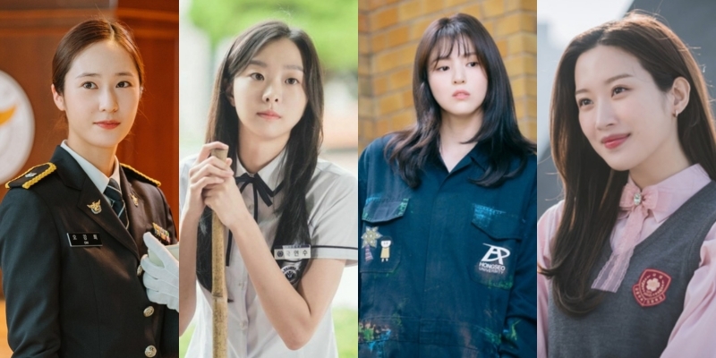 So kè thần sắc của 4 nữ sinh hot nhất màn ảnh Hàn năm 2021