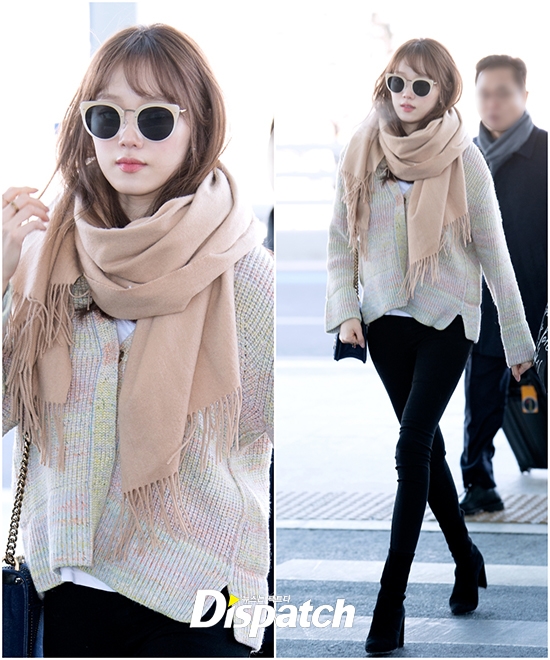 Lee Sung Kyung gây 'bão' với phong cách thời thượng tại sân bay