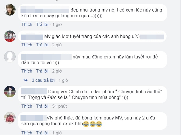 Khoảnh khắc đẹp đến nao lòng của U23 Việt Nam trong màn tuyết trắng