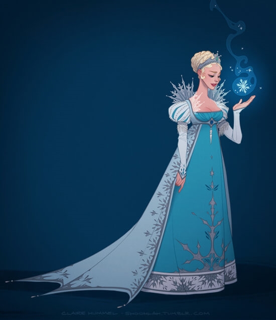 Các nàng công chúa Disney được chưng diện theo đúng giai đoạn lịch sử