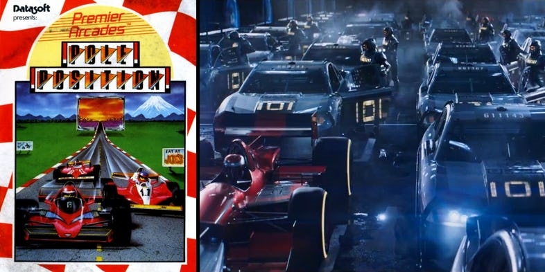 Xe đua F1 trong game Pole Position